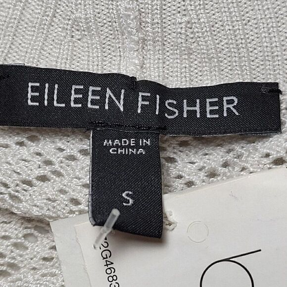 NWOT Eileen Fisher Lightweight Knit Open Front Cardigan Sz S - Picture 6 of 10
